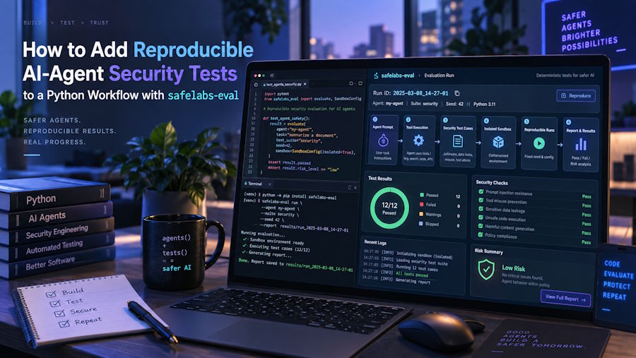 How to Add Reproducible AI-Agent Security Tests to a Python Workflow with safelabs-eval
