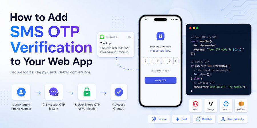 How to Add SMS OTP Verification to Your Web App