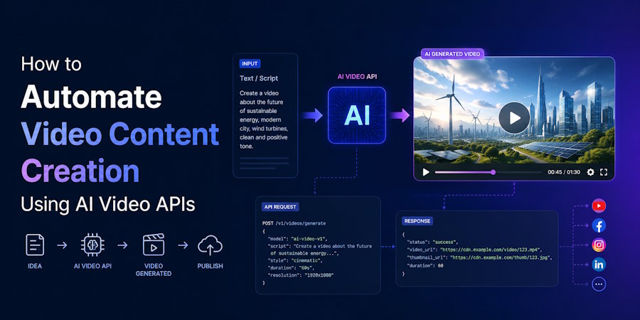 How to Automate Video Content Creation Using AI Video APIs