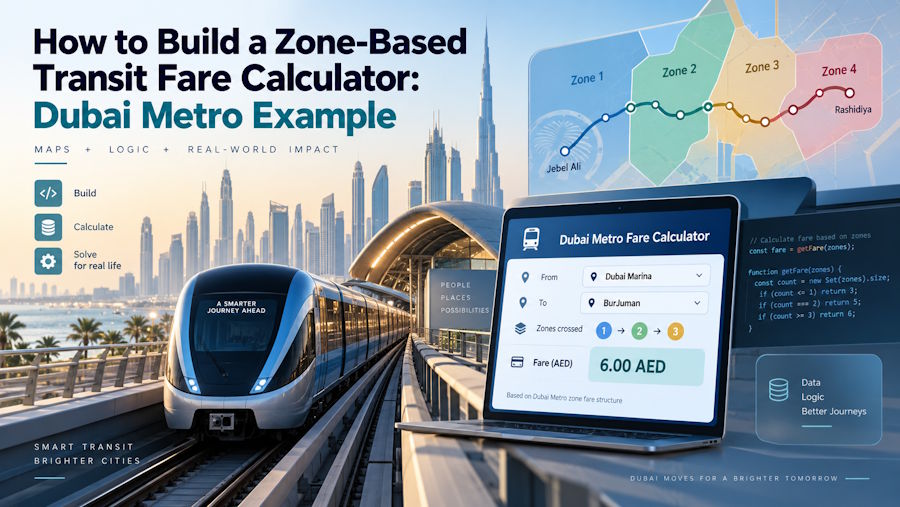 How to Build a Zone-Based Transit Fare Calculator: Dubai Metro Example