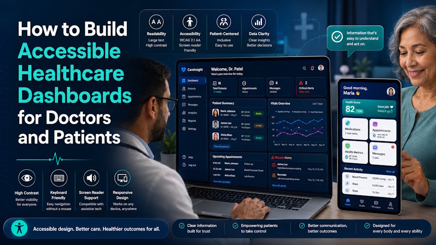 How to Build Accessible Healthcare Dashboards for Doctors and Patients