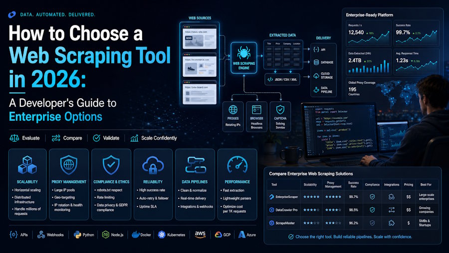 How to Choose a Web Scraping Tool in 2026: A Developer's Guide to Enterprise Options