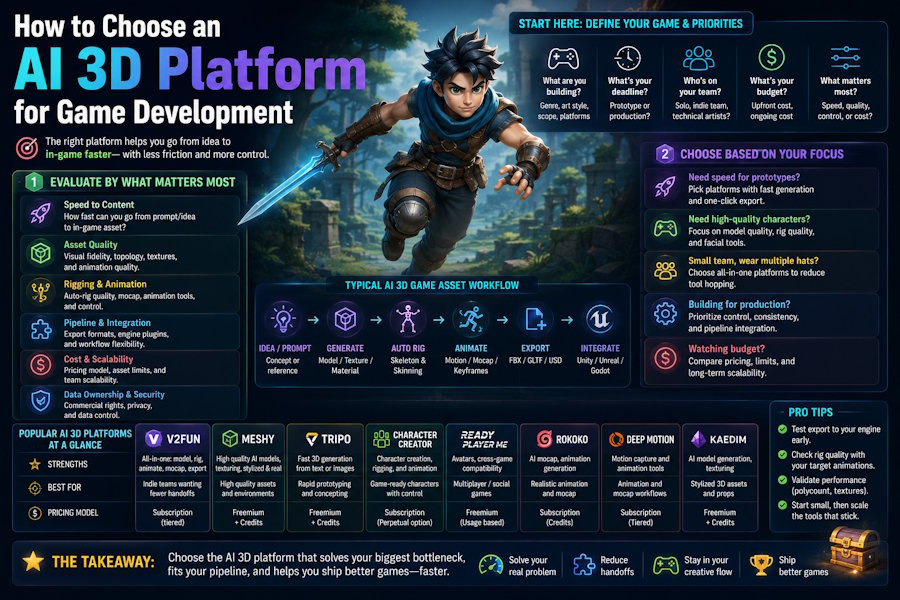 How to Choose an AI 3D Platform for Game Development