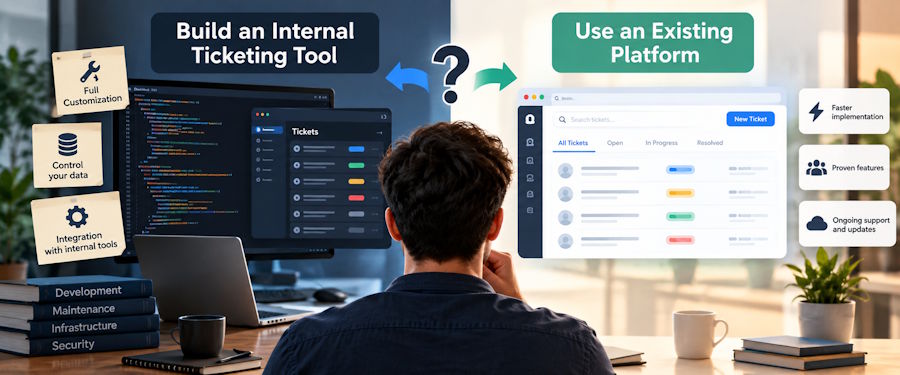 How to Choose Between Building an Internal Ticketing Tool or Using an Existing Platform