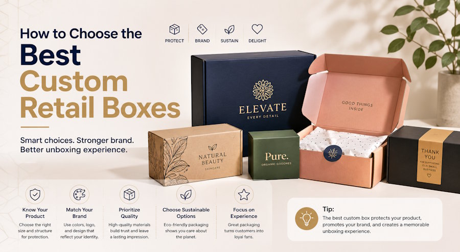 How to Choose the Best Custom Retail Boxes
