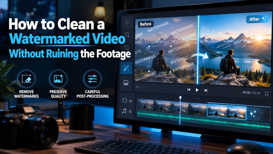 How to Clean a Watermarked Video Without Ruining the Footage