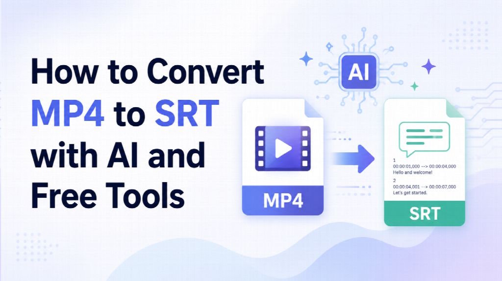 How to Convert MP4 to SRT with AI and Free Tools