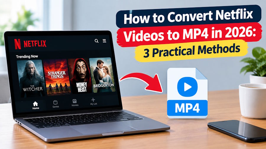How to Convert Netflix Videos to MP4 in 2026: 3 Practical Methods