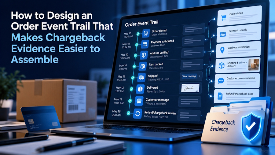 How to Design an Order Event Trail That Makes Chargeback Evidence Easier to Assemble