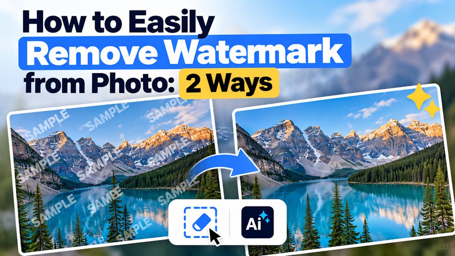 How to Easily Remove Watermark from Photo: 2 Ways
