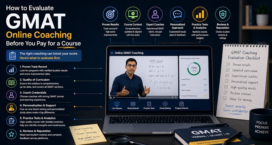 How to Evaluate GMAT Online Coaching Before You Pay for a Course