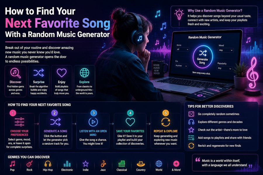 How to Find Your Next Favorite Song With a Random Music Generator