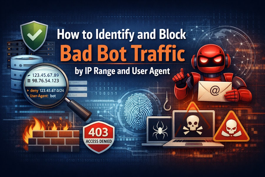 How to Identify and Block Bad Bot Traffic by IP Range and User Agent