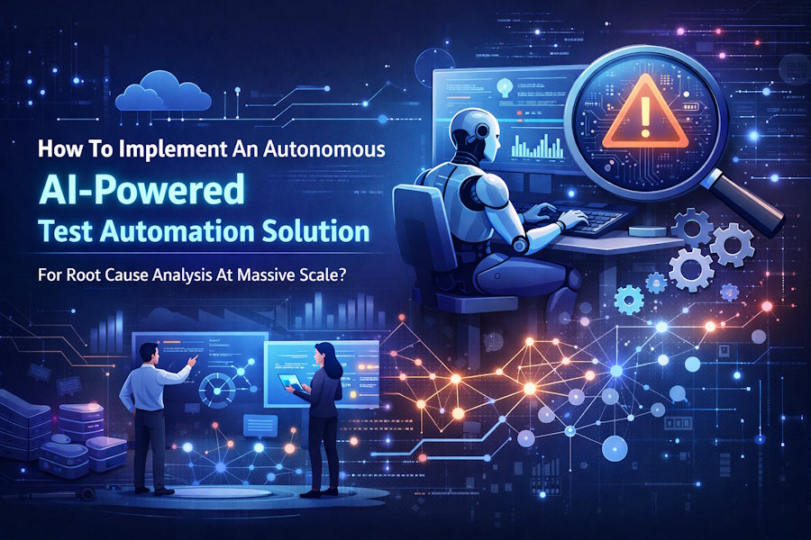 How To Implement An Autonomous AI-Powered Test Automation Solution For Root Cause Analysis At Massive Scale?