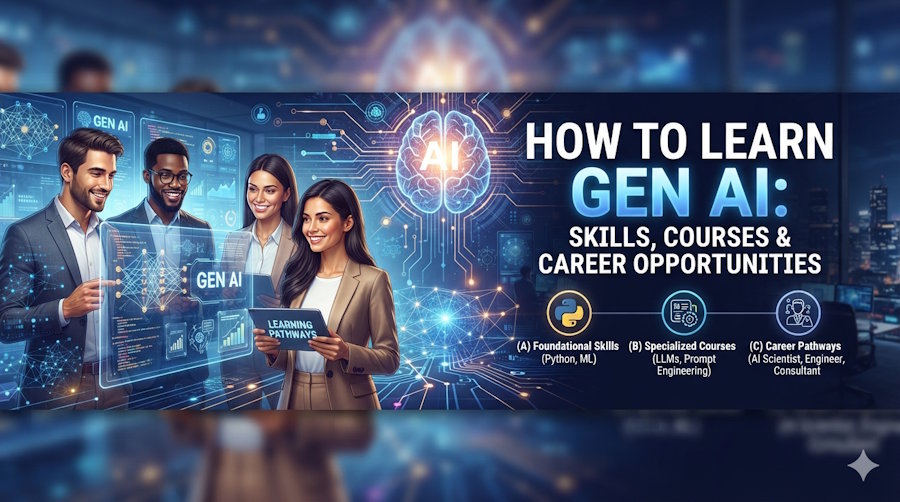 How to Learn Gen AI: Skills, Courses & Career Opportunities