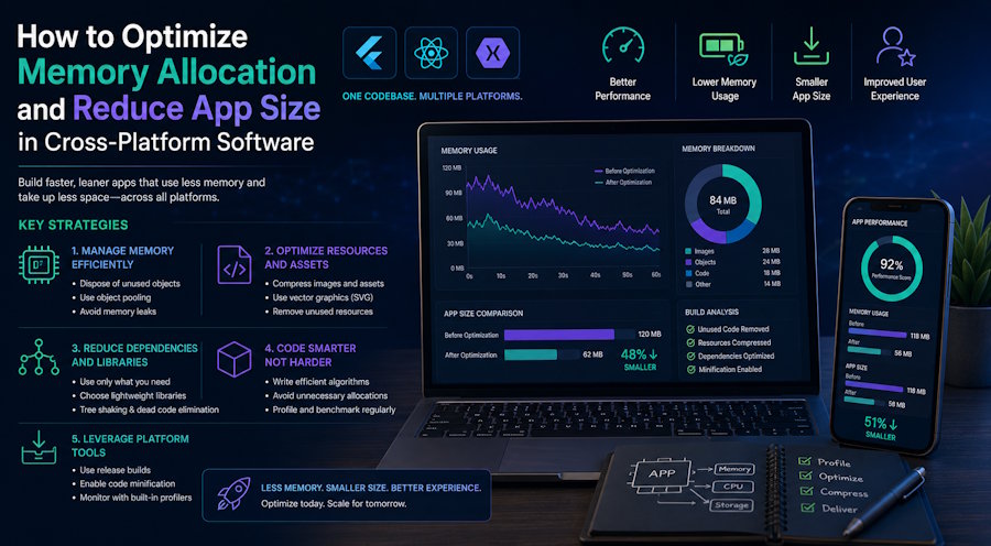 How to Optimize Memory Allocation and Reduce App Size in Cross-Platform Software