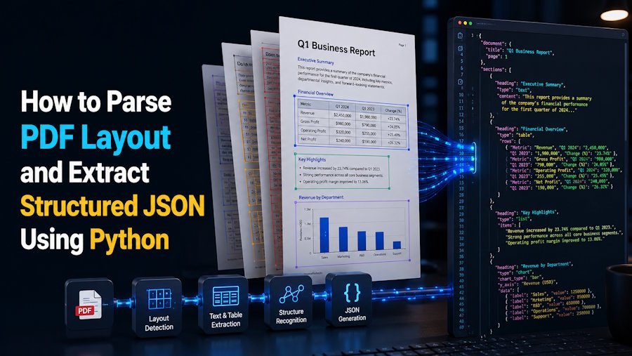 How to Parse PDF Layout and Extract Structured JSON Using Python