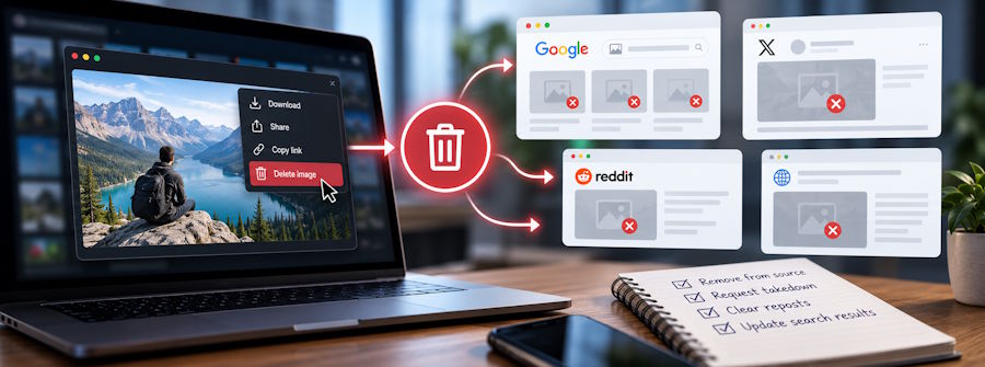 How to Remove Images from the Internet: Source Files, Reposts, and Search Results