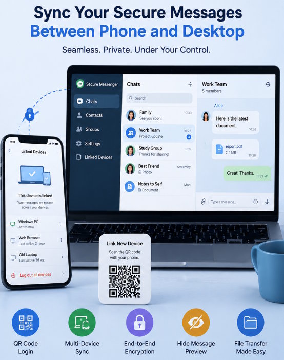How to Sync Secure Messaging Apps Between Phone and Computer