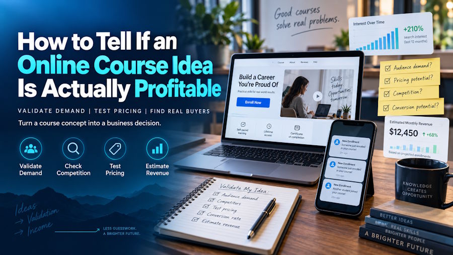 How to Tell If an Online Course Idea Is Actually Profitable