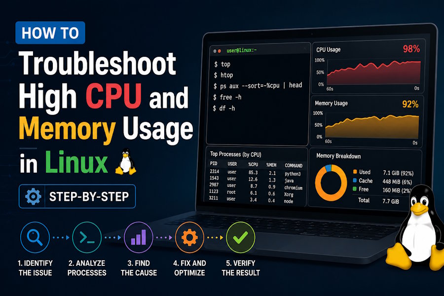 How to Troubleshoot High CPU and Memory Usage in Linux (Step-by-Step)
