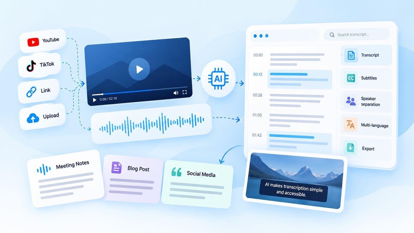 How to Turn Audio and Video Into Searchable Text With AI