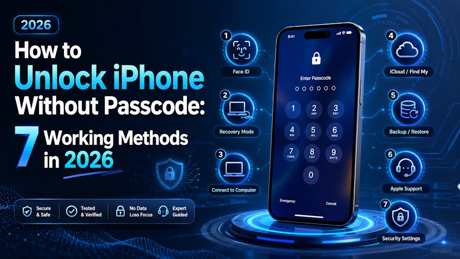 How to Unlock iPhone Without Passcode: 7 Working Methods in 2026
