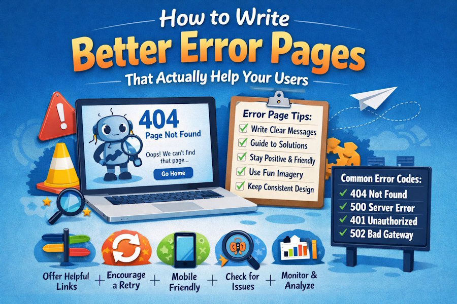 How to Write Better Error Pages That Actually Help Your Users