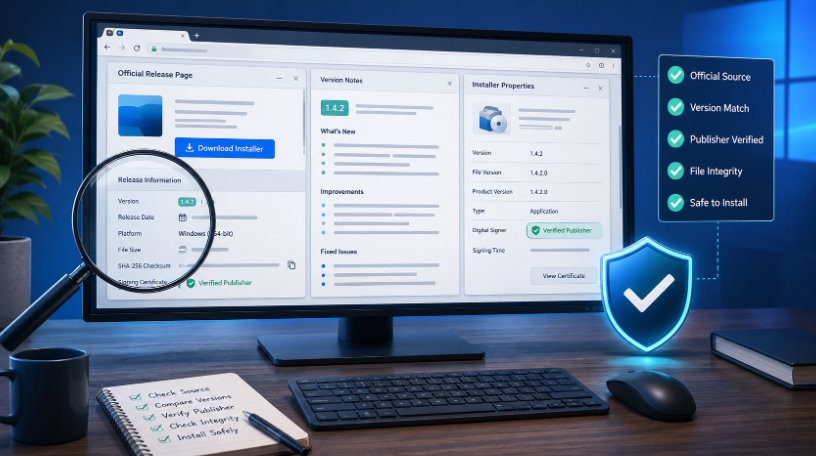 How Users Can Compare Official Release Pages, Version Notes and Desktop Installers