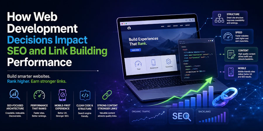 How Web Development Decisions Impact SEO and Link Building Performance