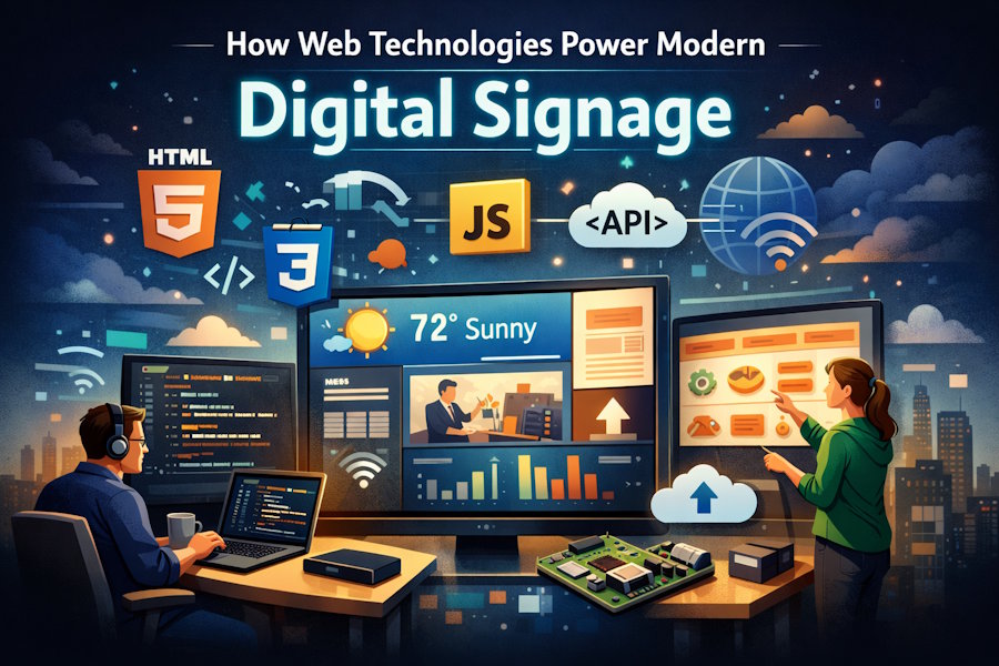 How Web Technologies Power Modern Digital Signage