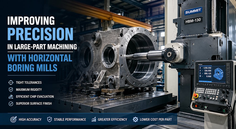 Improving Precision in Large-Part Machining With Horizontal Boring Mills