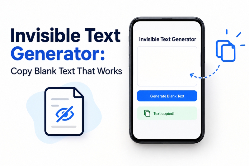 Invisible Text Generator: Copy Blank Text That Works