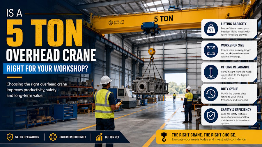 Is a 5 Ton Overhead Crane Right for Your Workshop?