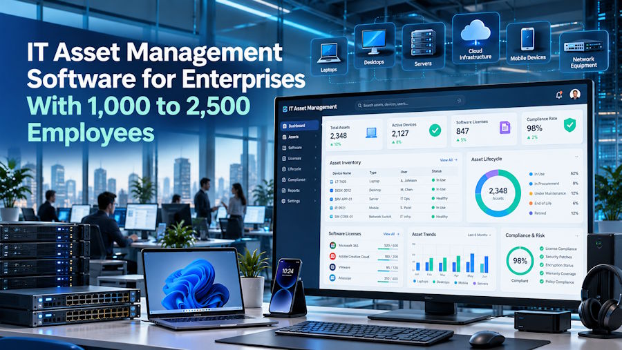 IT Asset Management Software for Enterprises With 1,000 to 2,500 Employees