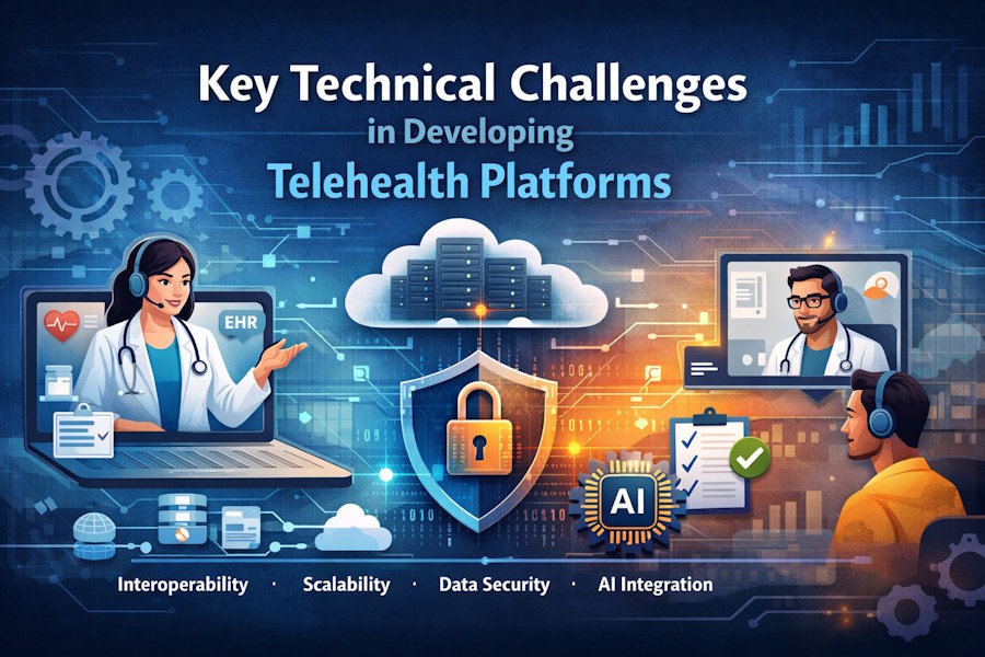 Key Technical Challenges in Developing Telehealth Platforms