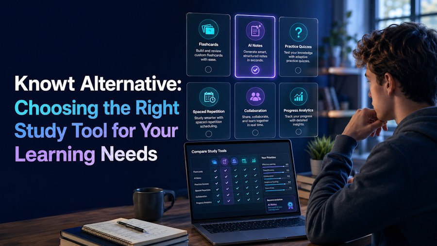 Knowt Alternative: Choosing the Right Study Tool for Your Learning Needs