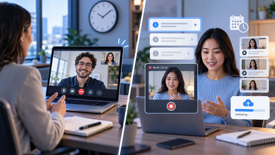 Live vs. Asynchronous: Choosing the Right Video Interview Tools for Your Hiring Process