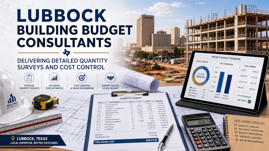 Lubbock Building Budget Consultants Delivering Detailed Quantity Surveys and Cost Control