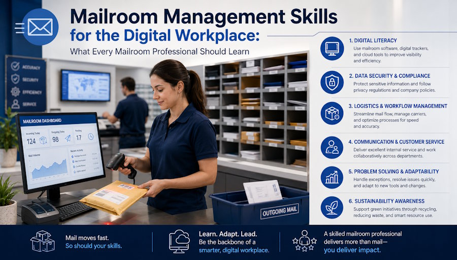 Mailroom Management Skills for the Digital Workplace: What Every Mailroom Professional Should Learn