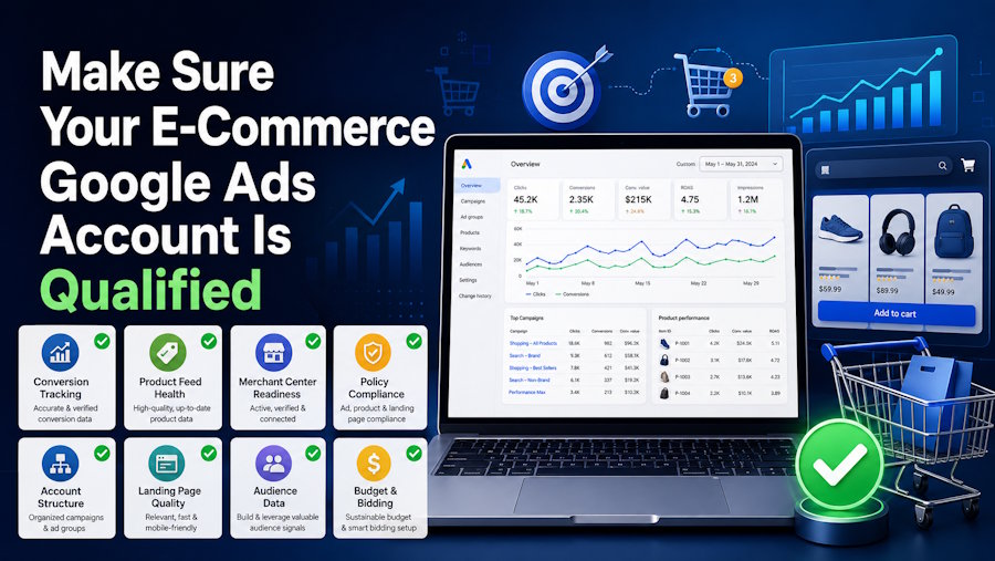 Make Sure Your E-Commerce Google Ads Account Is Qualified
