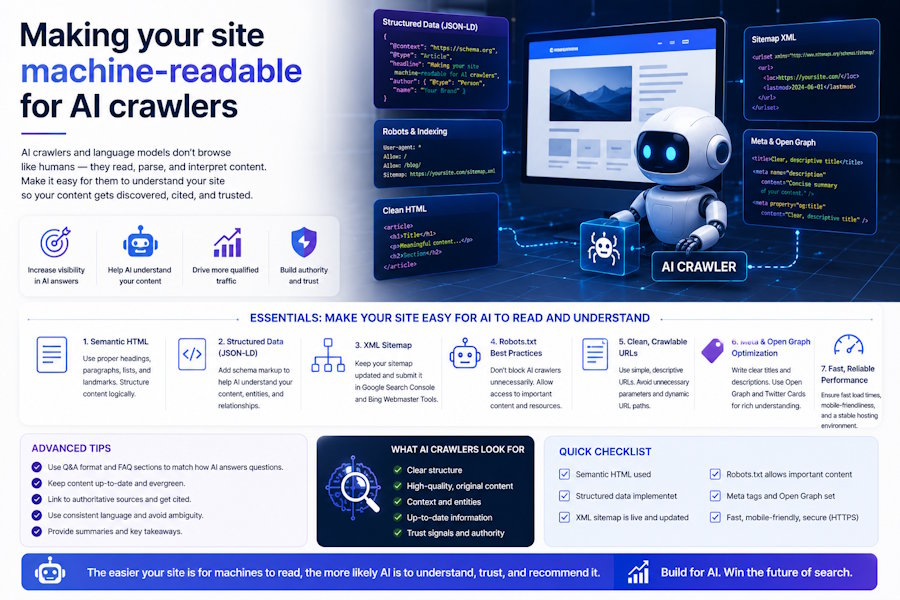 Making your site machine-readable for AI crawlers