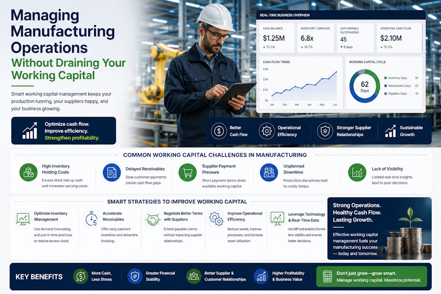 Managing Manufacturing Operations Without Draining Your Working Capital