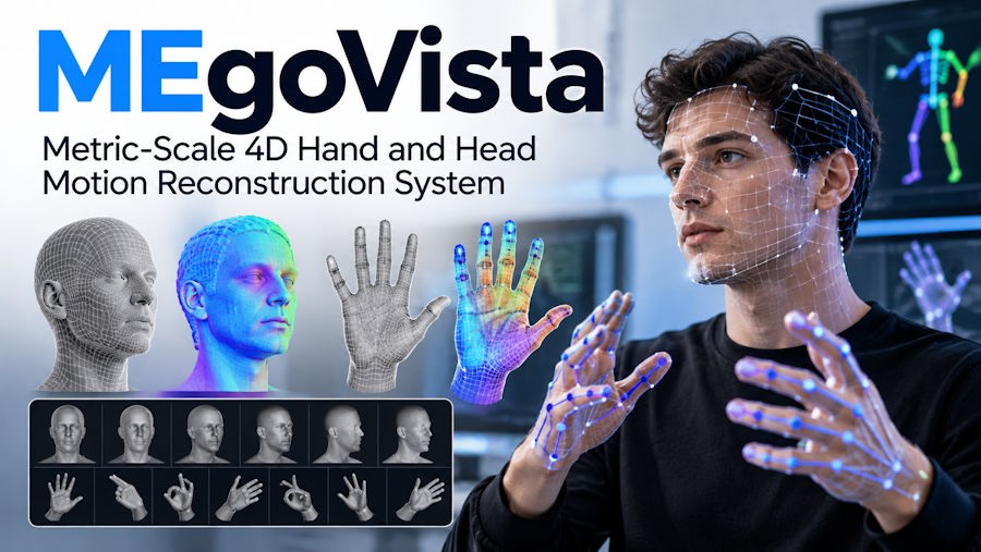 MEgoVista: Metric-Scale 4D Hand and Head Motion Reconstruction System