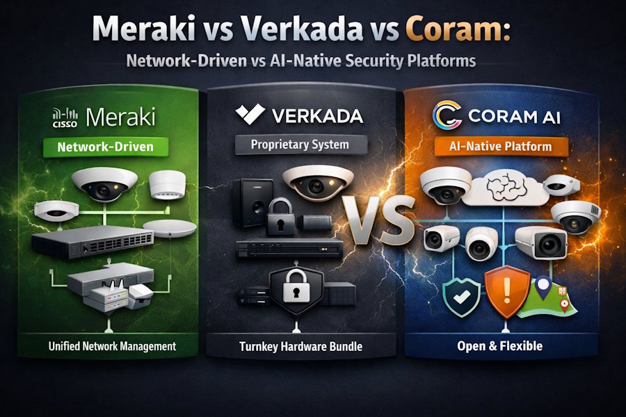 Meraki vs Verkada vs Coram: Network-Driven vs AI-Native Security Platforms