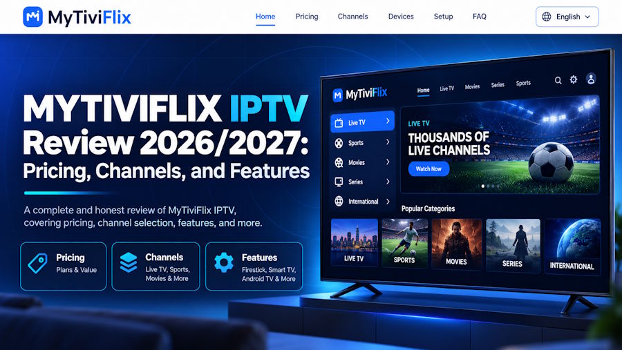 MYTIVIFLIX IPTV Review 2026/2027: Pricing, Channels, and Features