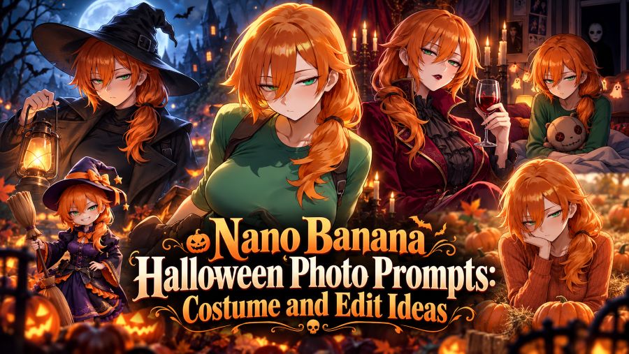 Nano Banana Halloween Photo Prompts: Costume and Edit Ideas