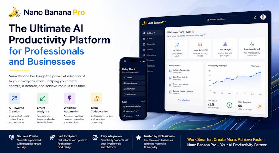 Nano Banana Pro: The Ultimate AI Productivity Platform for Professionals and Businesses