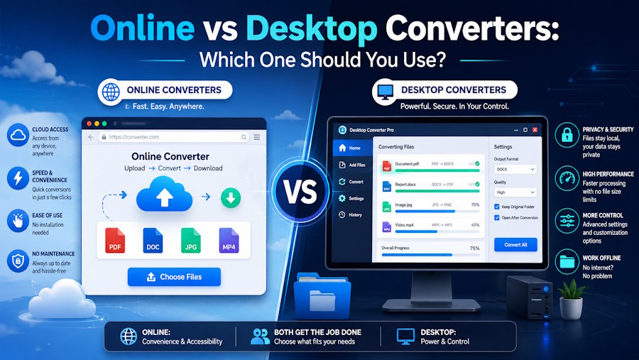 Online vs Desktop Converters: Which One Should You Use?