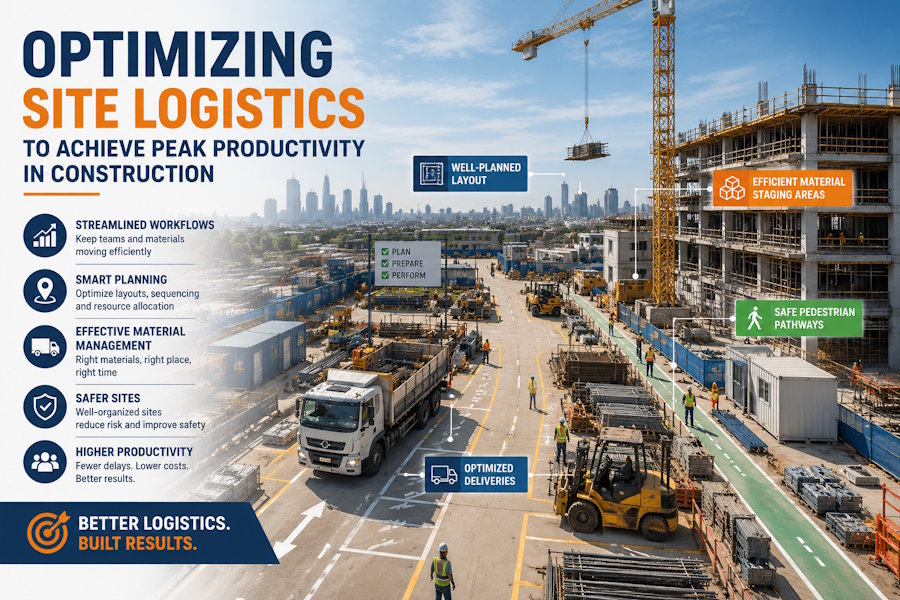 Optimizing Site Logistics to Achieve Peak Productivity in Construction